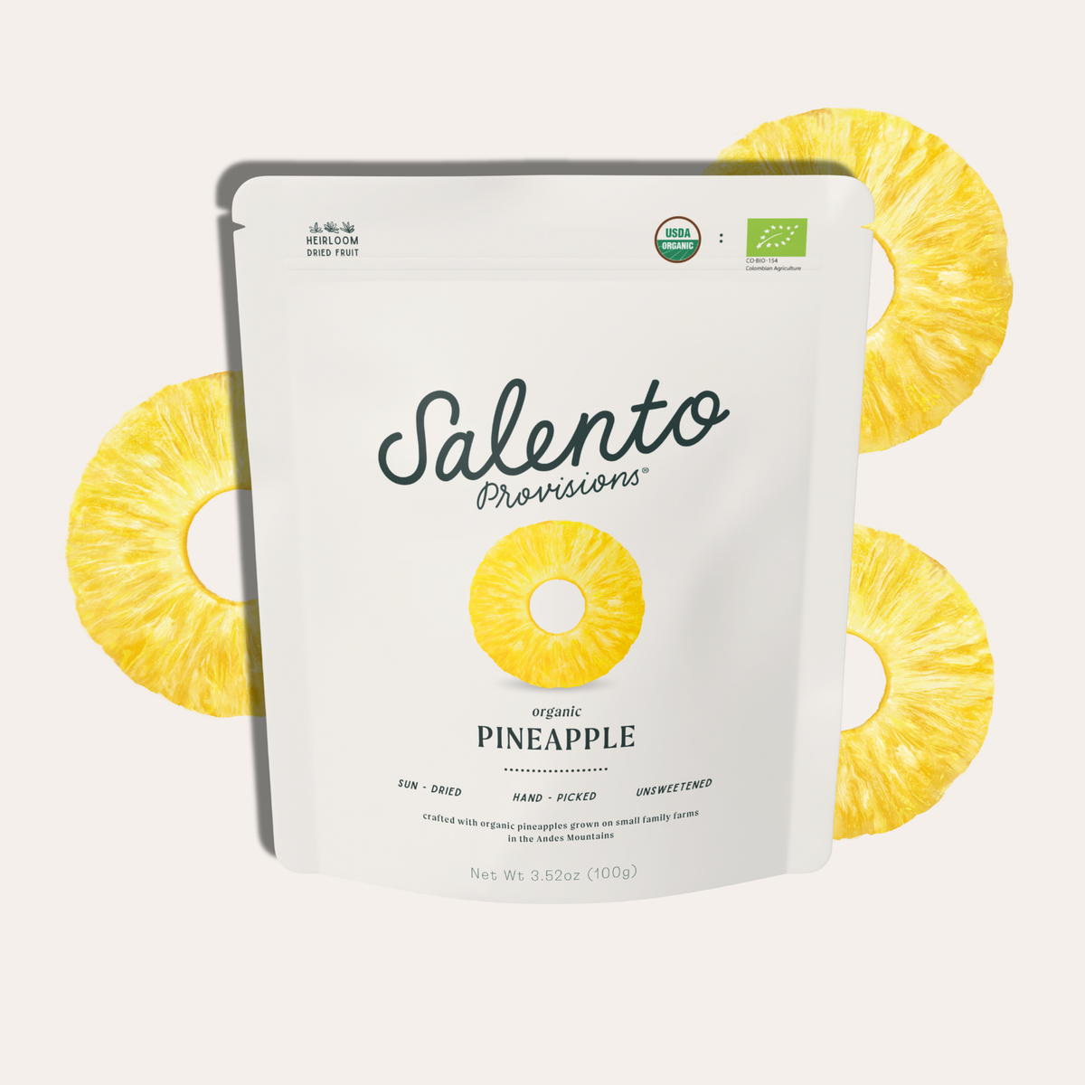 Organic Dried Pineapple 3.5oz (100g)
